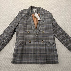 Topshop Plaid Blazer NWT